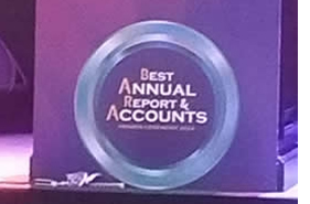 Awards for Best Annual Reports & Accounts in the Public Sector - 2023 02 december 2024 at BMICH Public Sector - Urban Councils category SILVER AWARD